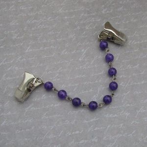 Purple Stone Dainty Collar Clip 1950s Fashion Sweater Clips for Vintage …